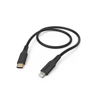 Kabel HAMA Ładujący/data Flexible USB-C - Lightning 1.5m Czarny - Kable - miniaturka - grafika 1