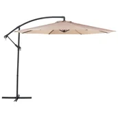 Parasole ogrodowe - Beliani Parasol ogrodowy 300 cm piaskowy RAVENNA 33407 - miniaturka - grafika 1