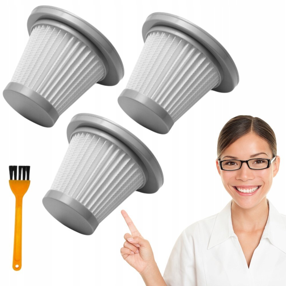 Filtr do odkurzacza Deerma DX118c DX128C ZESTAW 3 szt. + szczoteczka