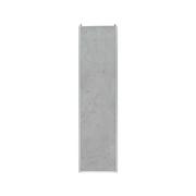 Meble modułowe i akcesoria - Drzwi przesuwne do szafy 66 cm Beton rama srebrna Spaceo - miniaturka - grafika 1