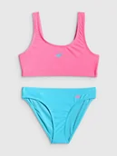 Stroje kąpielowe dla dziewczynek - 4F Kostium kąpielowy dwuczęściowy dziewczęcy - multikolor 158/164 (12-14 lat) - miniaturka - grafika 1