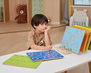 VIGA Tablica Grafomotoryczna Małe Litery Nauka Pisania - Tablice dla dzieci - miniaturka - grafika 7