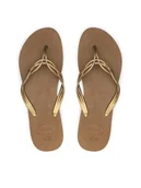 Klapki i japonki damskie - Havaianas Japonki 41232251856 Brązowy - miniaturka - grafika 1