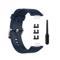 Akcesoria do smartwatchy - PASEK DO ZEGARKA HUAWEI WATCH FIT GRANATOWY SILIKONOWY - miniaturka - grafika 1