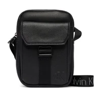 Torby męskie - Saszetka Calvin Klein Webbing Strap Slim Reporter LV04D3281G Czarny - miniaturka - grafika 1
