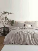 Pościel - Colorful Cotton Komplet pościeli renforcé "Tommy Dark" w kolorze beżowym - miniaturka - grafika 1