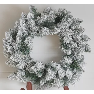 Wieniec śnieżony 45 cm - Ozdoby bożonarodzeniowe - miniaturka - grafika 1