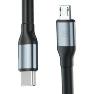 Kable USB - Kabel USB-C - Micro USB 3MK Hyper Cable N-Series 10W 1 m Czarny - miniaturka - grafika 1