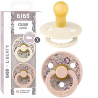 Smoczki uspokajające - Bibs Liberty Colour Smoczek Uspokajający Kauczuk 2-Pack Eloise Blush S - miniaturka - grafika 1