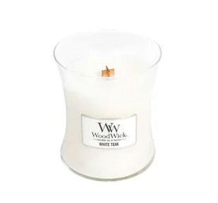 WoodWick White Teak Świeca średnia 0,65 kg 92039E - Świece - miniaturka - grafika 1