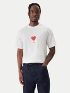 Koszulki męskie - HUGO T-Shirt Dalentin 50553429 Biały Relaxed Fit - miniaturka - grafika 1