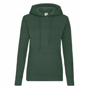 Bluza Damska Z Kapturem Hooded Sweat Zielony butelkowy r. 2XL - Bluzy damskie - miniaturka - grafika 1