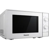 AGD OUTLET - Panasonic NN-E20JWM kuchenka mikrofalowa (20l, 800W, 5 ustawień mocy, obsługa za pomocą 2 pokręteł, szklany talerz obrotowy 255mm), biała - miniaturka - grafika 1