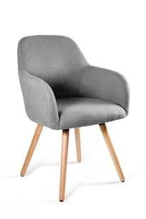 UniqueMeble Krzesło do salonu, jadalni, line, szare - Krzesła - miniaturka - grafika 1