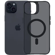 Etui i futerały do telefonów - Etui 3MK Smoke Guardx MagCase do Apple iPhone 15 Czarny - miniaturka - grafika 1