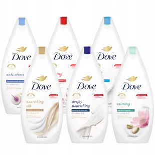 Dove MIX Żel pod prysznic Zestaw 450ml 6x - Kosmetyki do kąpieli - miniaturka - grafika 1