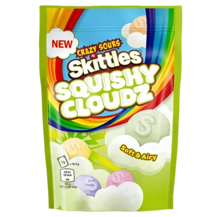 Cukierki Skittles Squishy Cloudz Crazy Sours 94g - Cukierki - miniaturka - grafika 1
