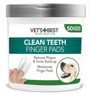 Vets Best  Clean, płatki do czyszczenia zębów - 50 Pads - Higiena jamy ustnej zwierząt - miniaturka - grafika 1