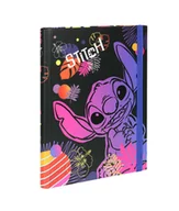 Teczki i skoroszyty - PATIO, teczka a4 przestrzenna tekturowa z gumką disney black wzór 1 - miniaturka - grafika 1