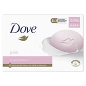 Mydła - Dove PINK 3w1 Kremowe mydło w kostce - 2 x 90 g - miniaturka - grafika 1