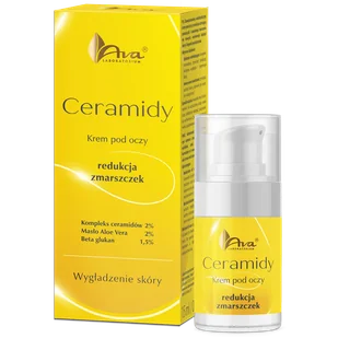 Ava Ceramidy, krem pod oczy redukujący zmarszczki, 15 ml - Kosmetyki pod oczy - miniaturka - grafika 1