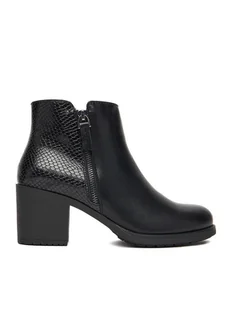 Clara Barson Botki CEO-WS6317-02 Czarny - Botki damskie - miniaturka - grafika 1