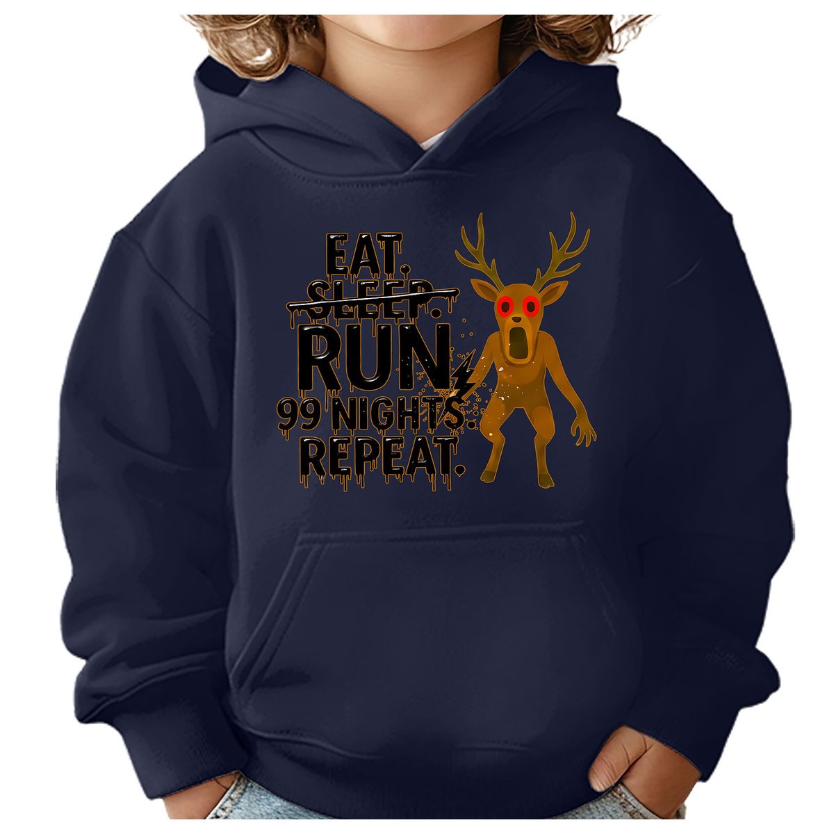 BLUZA DZIECIĘCA Z KAPTUREM 99 NOCY W LESIE ROBLOX 134-140 PREZENT