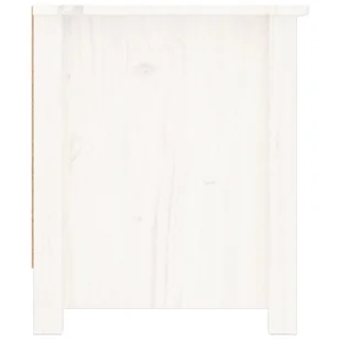 Lumarko Szafka na buty, biała, 110x38x45,5 cm, lite drewno sosnowe - Szafki na buty - miniaturka - grafika 6