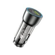 Ładowarki samochodowe - yesido Ład. sam. Y49 PD 30W + QC3.0 18W USB-A+C , BLACK / CZARNY - miniaturka - grafika 1