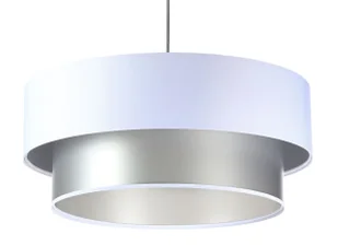 Srebrno-biała nowoczesna lampa wisząca - S420 D6-P44 - Lampy stojące - miniaturka - grafika 1