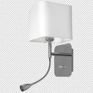 Lampy ścienne - Milagro Kinkiet NAPOLI WHITE/CHROME 1xE27 + 1W LED ML63600 - miniaturka - grafika 1