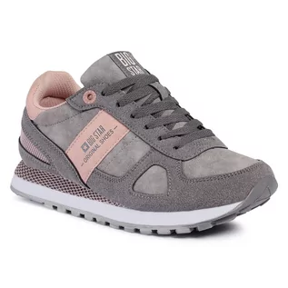 Sneakersy damskie - Big Star Sneakersy GG274675 902 Grey/Pink - grafika 1