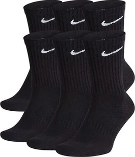 Nike Skarpety długie CZARNE Sportowe Everyday Cushion Crew 6PAK M - Skarpety termoaktywne - miniaturka - grafika 1