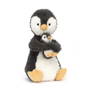 MASKOTKA JELLYCAT Pingwiny "przytulne" Mama z pingwiniątkiem - 24 cm - Maskotki i pluszaki - miniaturka - grafika 1