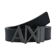 Paski - Armani Exchange Skórzany dwustronny pasek - miniaturka - grafika 1