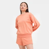 Bluzy sportowe damskie - Damska bluza dresowa nierozpinana bez kaptura Champion Rochester Hooded Sweatshirt - koral - CHAMPION - miniaturka - grafika 1