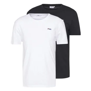 Fila T-Shirt Brod Tee 2-Pack Biały Czarny Fam0083.13005 M - Koszulki męskie - miniaturka - grafika 1