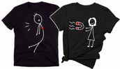 Gadżety dla niej i dla niego - zestaw koszulek dla pary ludziki - miniaturka - grafika 1
