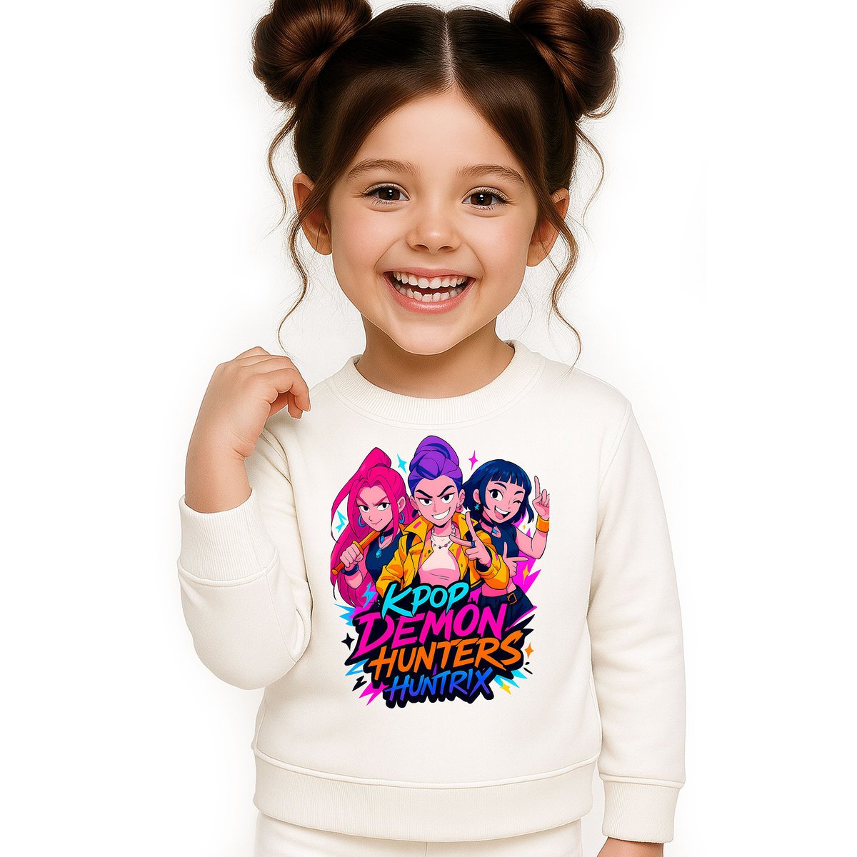 BLUZA DZIECIĘCA KPOP DEMON HUNTERS HUNTRIX 146-152 BAWEŁNIANA JAKOŚĆ