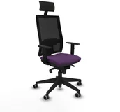 Fotele i krzesła biurowe - Krzesło Biurowe z Zagłówkiem Piqueras y Crespo 1D066G1 Fioletowy - miniaturka - grafika 1