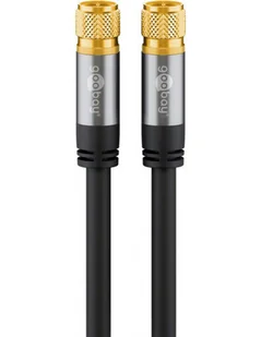 Goobay 70666 kabel koncentryczny 3 m F Czarny - Kable - miniaturka - grafika 1