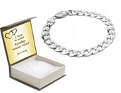 Bransolety męskie - BRANSOLETKA SREBRNA MĘSKA PANCERKA + GRAWER - miniaturka - grafika 1