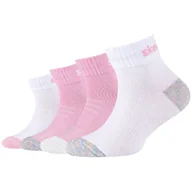 Odzież sportowa dziecięca - Skarpetki sportowe dziewczęce 4PPK Girls Mesh Ventilation Quarter Socks - miniaturka - grafika 1