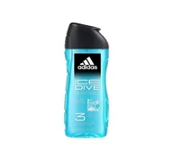 Żele pod prysznic dla mężczyzn - Żel pod prysznic Adidas Ice Dive 3 w 1 dla mężczyzn 250 ml (3616304240461) - miniaturka - grafika 1