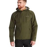 Płaszcze damskie - Marmot Meżczyzni Minimalist Jacket, Wodoodporna kurtka GORE-TEX, wodoodporny płaszcz przeciwdeszczowy do jazdy na rowerze, oddychająca wiatrówka hardshell jako kurtka przejściowa, Nori, L - miniaturka - grafika 1