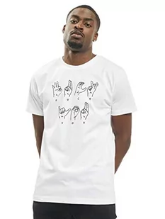 Mister Tee Fu Sign Language t-shirt męski, biały, m MT1097 - Koszulki męskie - miniaturka - grafika 1