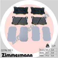 Klocki hamulcowe - Klocki hamulcowe - komplet ZIMMERMANN 22176.170.1 - miniaturka - grafika 1
