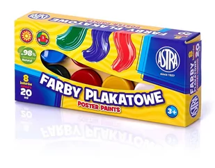 Astra Farby plakatowe 8 kolorów 20 ml - Farby i media malarskie - miniaturka - grafika 2