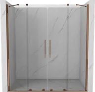 Ścianki i drzwi prysznicowe - Mexen Velar Duo drzwi prysznicowe rozsuwane 180 cm, transparent, różowe złoto - 871-180-000-02-60 - miniaturka - grafika 1