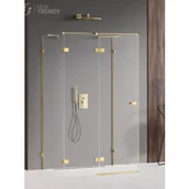 Kabiny prysznicowe - New Trendy EXK-2106 KABINA AVEXA GOLD SHINE PROSTOKĄTNA PRZY$604CIENNA L 100x70x200 CZYSTE 6mm ACTIVE SHIELD - miniaturka - grafika 1